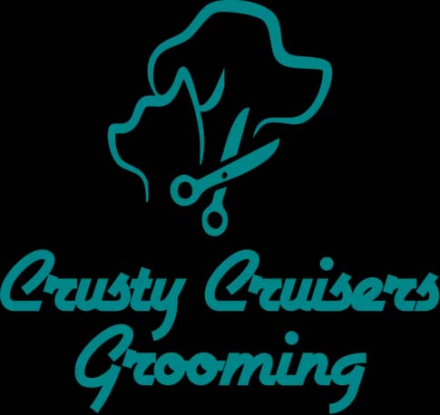 Crusty Cruisers Grooming logo and branding
