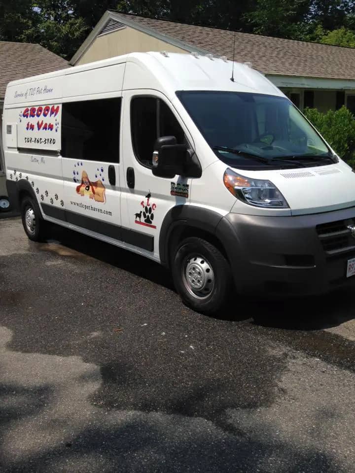 TLC Pet Haven mobile grooming van