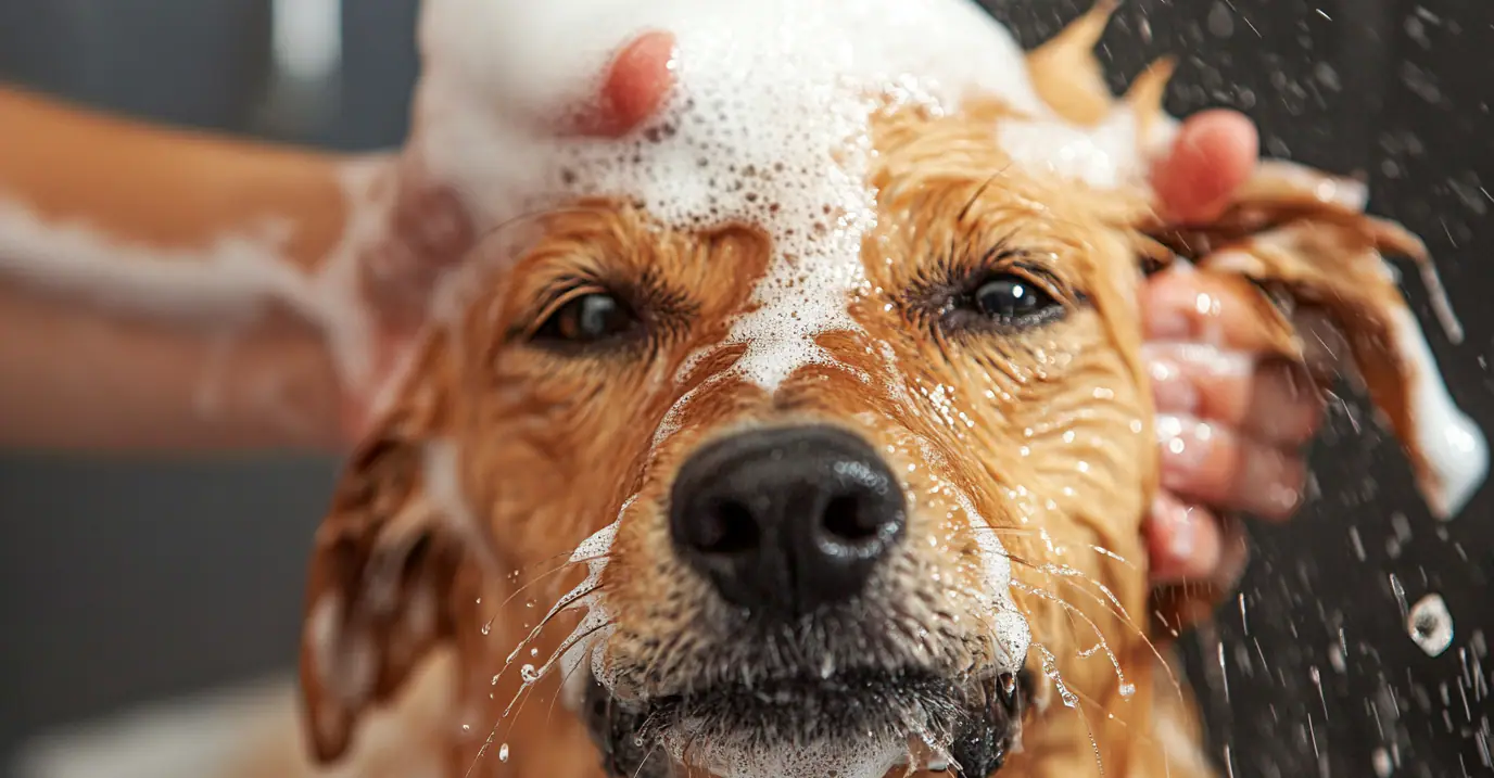 Lanz Pet Care mobile grooming trailer branding image