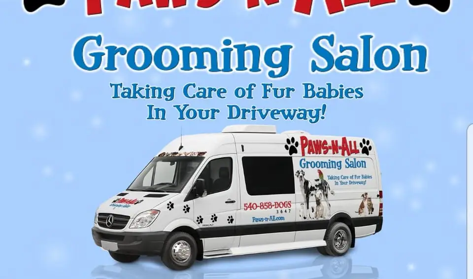 Paws-n-all mobile pet grooming image from the business Facebook page